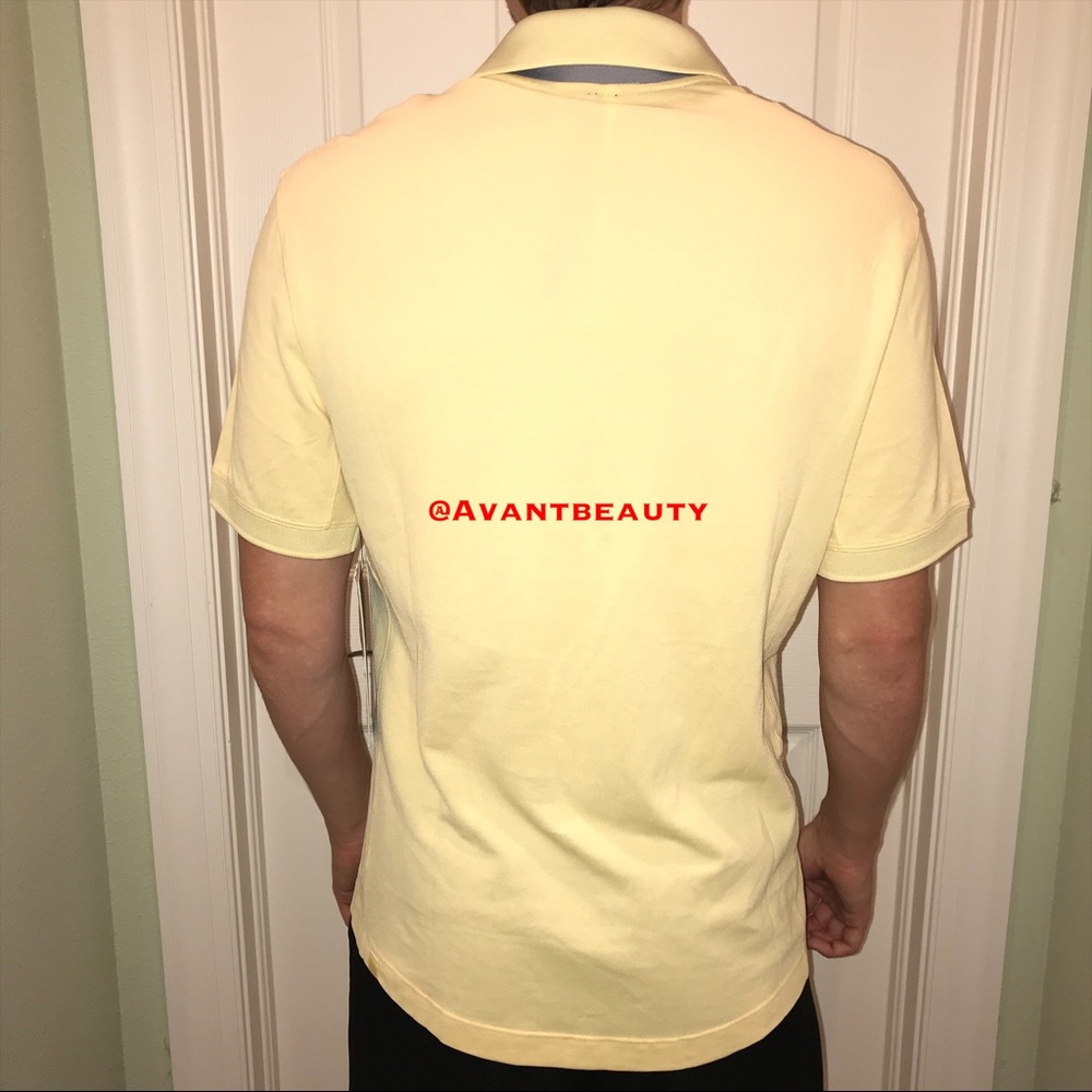 Lululemon anti stink yellow tech pique polo shirt - Picture 3 of 4